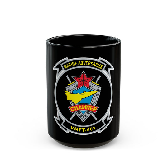 VMFT 401 (USMC) Black Coffee Mug-15oz-The Sticker Space