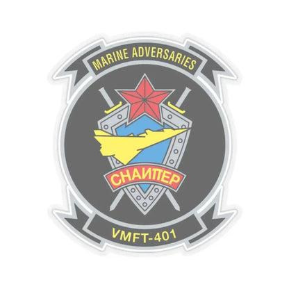 VMFT 401 (USMC) STICKER Vinyl Kiss-Cut Decal 2 Inch Transparent - The Sticker Space