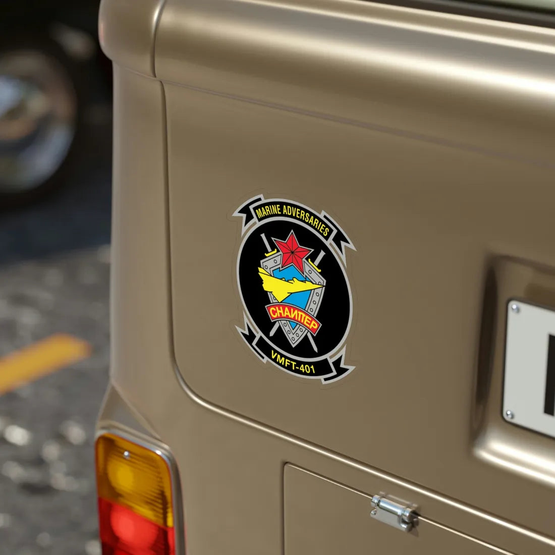 VMFT 401 (USMC) Transparent STICKER Die-Cut Vinyl Decal - The Sticker Space