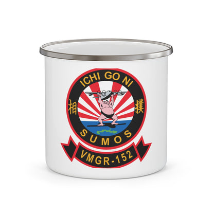 VMGR 152 Sumos ICHI GO NI (U.S. Navy) Enamel Mug 12oz-12oz-The Sticker Space