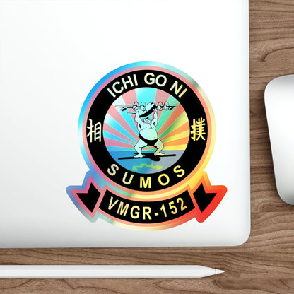 VMGR 152 Sumos ICHI GO NI (U.S. Navy) Holographic STICKER Die-Cut Vinyl Decal-The Sticker Space