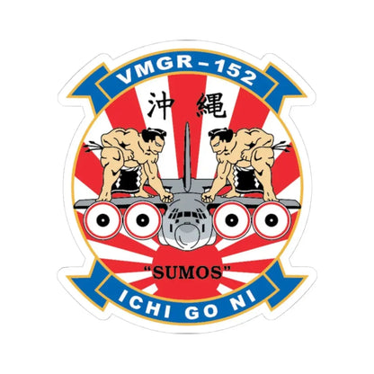 VMGR 152 Sumos (USMC) STICKER Vinyl Kiss-Cut Decal 4 Inch White - The Sticker Space
