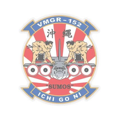 VMGR 152 Sumos (USMC) STICKER Vinyl Kiss-Cut Decal 6 Inch Transparent - The Sticker Space
