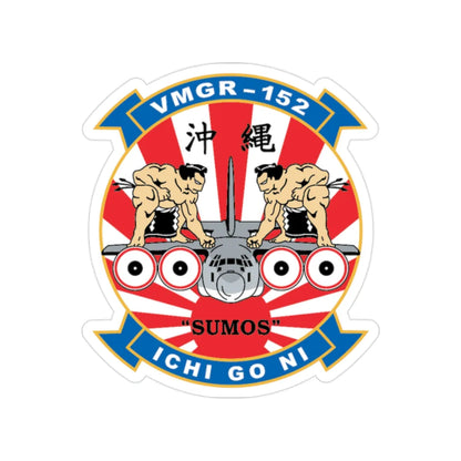 VMGR 152 Sumos (USMC) Transparent STICKER Die-Cut Vinyl Decal 2 Inch - The Sticker Space