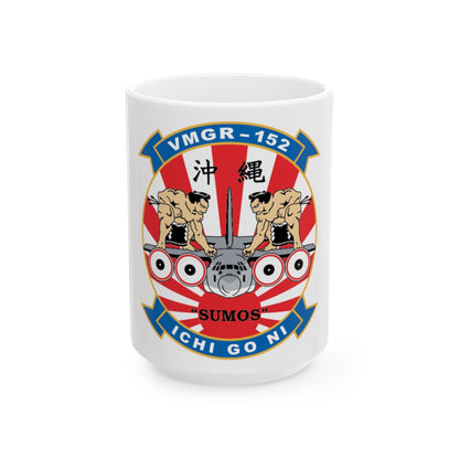 VMGR 152 Sumos (USMC) White Coffee Mug-15oz-The Sticker Space