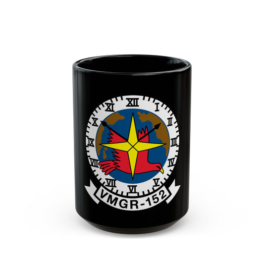 VMGR 152 (USMC) Black Coffee Mug-15oz-The Sticker Space