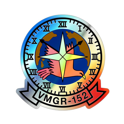 VMGR 152 (USMC) Holographic STICKER Die-Cut Vinyl Decal-4 Inch-The Sticker Space