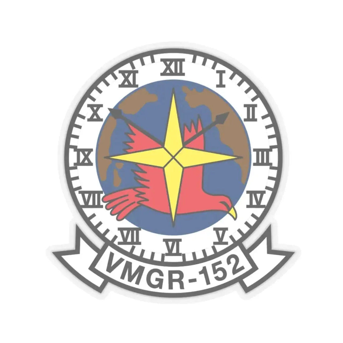 VMGR 152 (USMC) STICKER Vinyl Kiss-Cut Decal 6 Inch Transparent - The Sticker Space