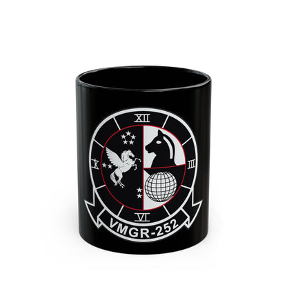 VMGR 252 (USMC) Black Coffee Mug-11oz-The Sticker Space