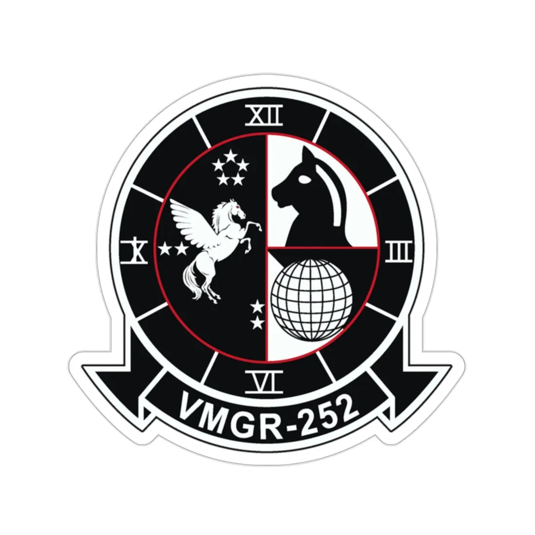 VMGR 252 (USMC) STICKER Vinyl Die-Cut Decal 2 Inch - The Sticker Space