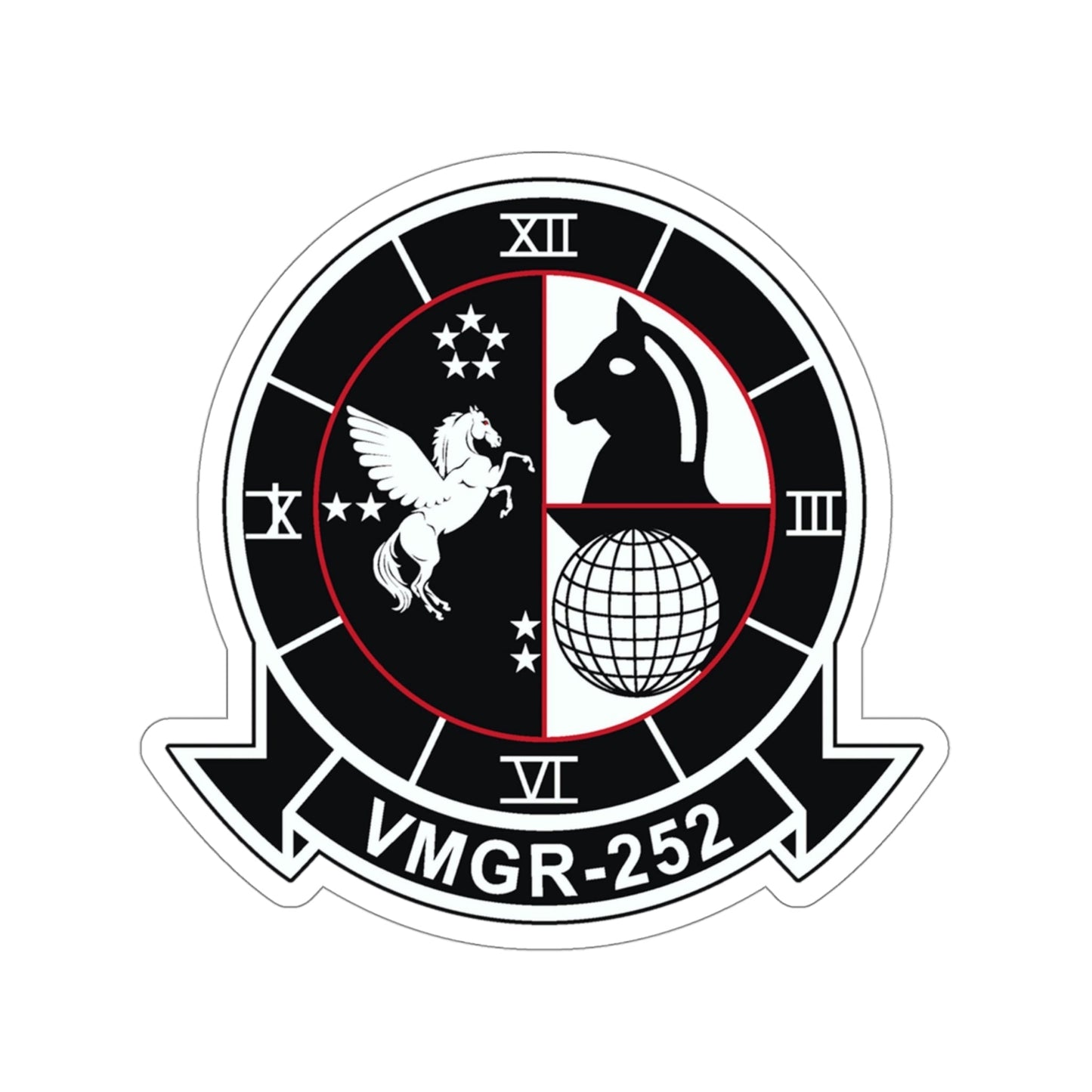 VMGR 252 (USMC) STICKER Vinyl Die-Cut Decal-4 Inch-The Sticker Space