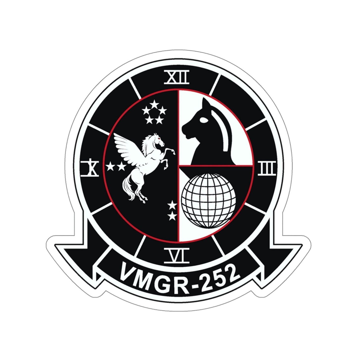 VMGR 252 (USMC) STICKER Vinyl Die-Cut Decal-5 Inch-The Sticker Space