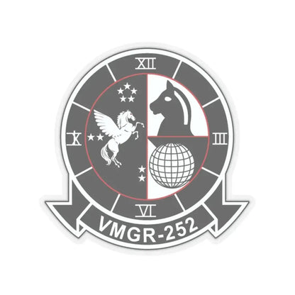 VMGR 252 (USMC) STICKER Vinyl Kiss-Cut Decal 2 Inch Transparent - The Sticker Space
