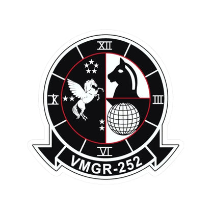 VMGR 252 (USMC) STICKER Vinyl Kiss-Cut Decal 2 Inch White - The Sticker Space