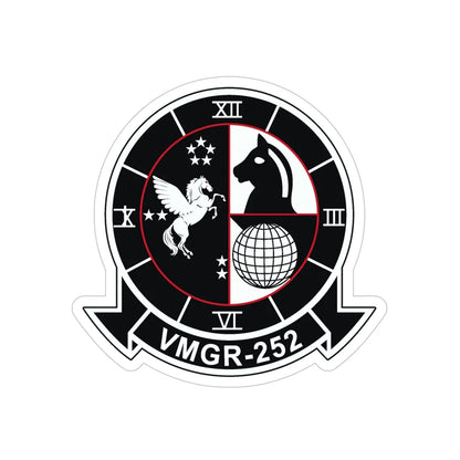 VMGR 252 (USMC) Transparent STICKER Die-Cut Vinyl Decal 5 Inch - The Sticker Space