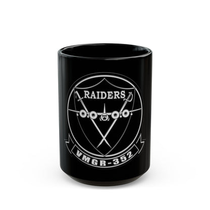 VMGR 352 Raiders (USMC) Black Coffee Mug-15oz-The Sticker Space