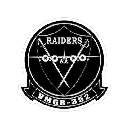 VMGR 352 Raiders (USMC) Transparent STICKER Die-Cut Vinyl Decal-3 Inch-The Sticker Space