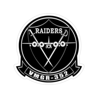 VMGR 352 Raiders (USMC) Transparent STICKER Die-Cut Vinyl Decal 4 Inch - The Sticker Space