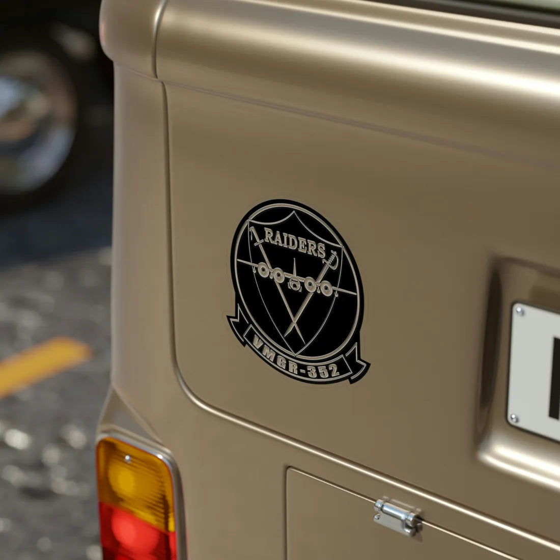 VMGR 352 Raiders (USMC) Transparent STICKER Die-Cut Vinyl Decal - The Sticker Space