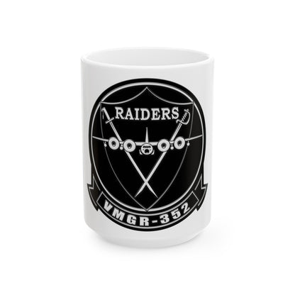 VMGR 352 Raiders (USMC) White Coffee Mug-15oz-The Sticker Space