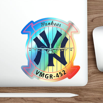 VMGR 452 (USMC) Holographic STICKER Die-Cut Vinyl Decal-The Sticker Space