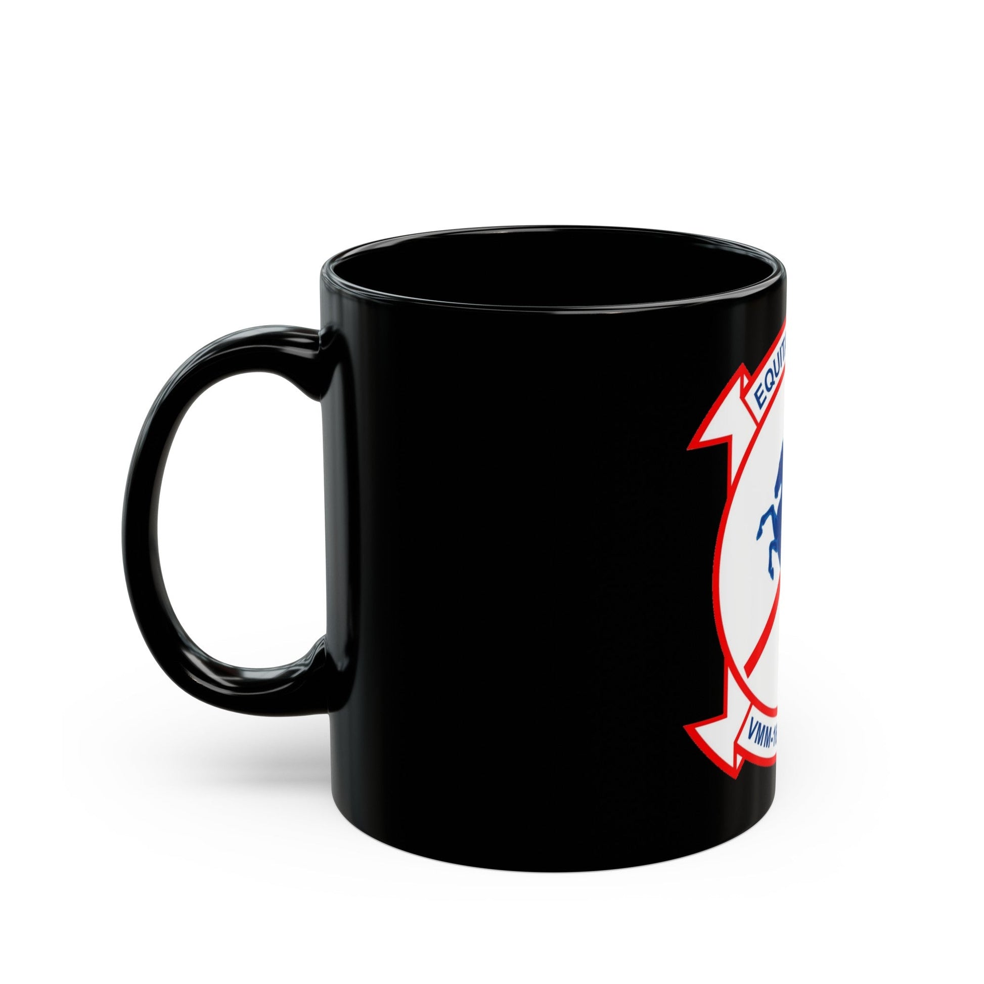 VMM 161 Marine Medium Tiltrotor Squadron 161 (USMC) Black Coffee Mug-The Sticker Space