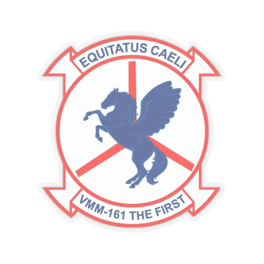 VMM 161 Marine Medium Tiltrotor Squadron 161 (USMC) STICKER Vinyl Kiss-Cut Decal 2 Inch Transparent - The Sticker Space