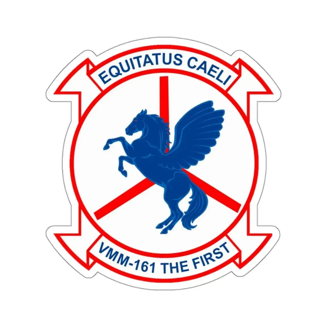 VMM 161 Marine Medium Tiltrotor Squadron 161 (USMC) STICKER Vinyl Kiss-Cut Decal 3 Inch White - The Sticker Space