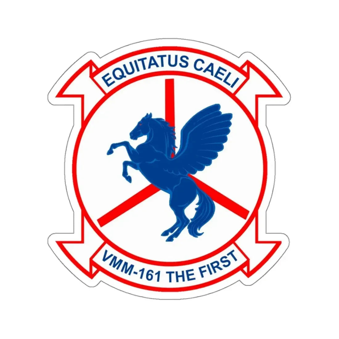 VMM 161 Marine Medium Tiltrotor Squadron 161 (USMC) STICKER Vinyl Kiss-Cut Decal 4 Inch White - The Sticker Space