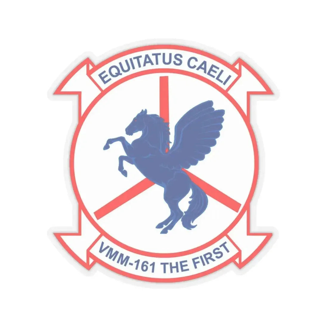 VMM 161 Marine Medium Tiltrotor Squadron 161 (USMC) STICKER Vinyl Kiss-Cut Decal 6 Inch Transparent - The Sticker Space