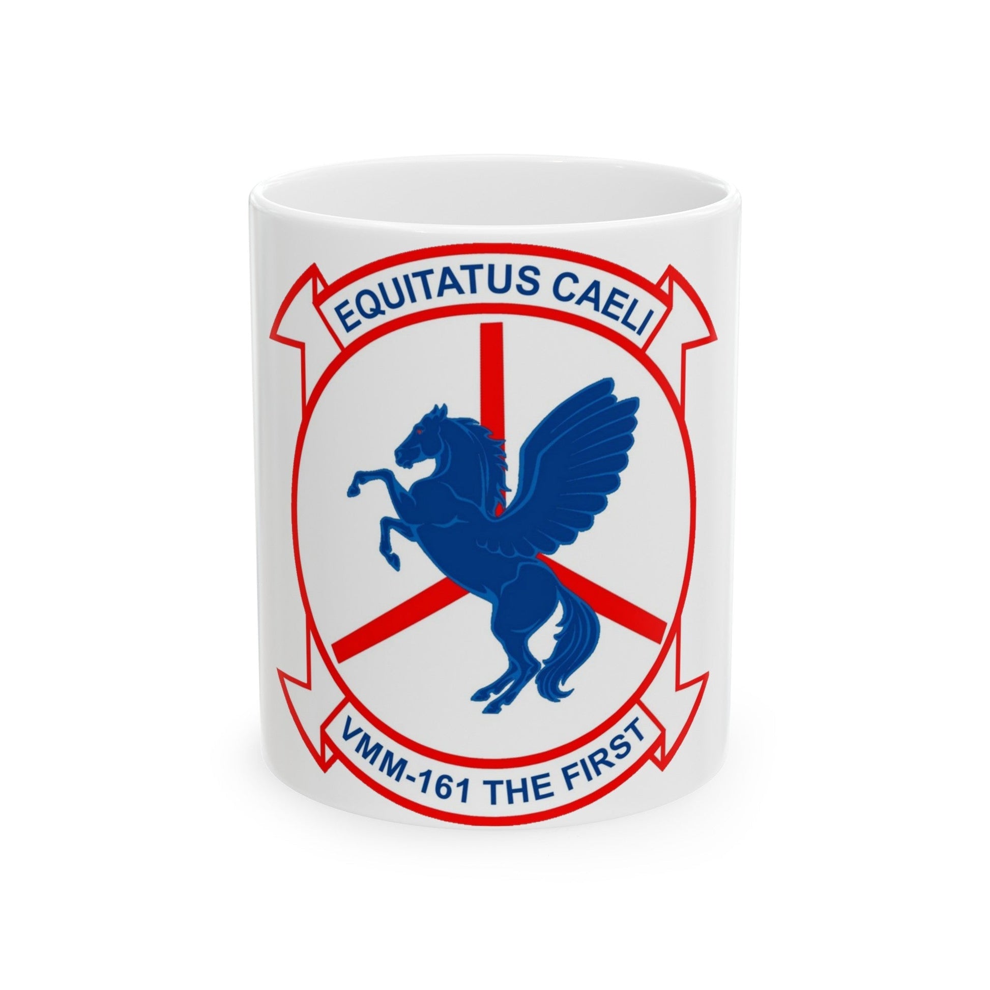 VMM 161 Marine Medium Tiltrotor Squadron 161 (USMC) White Coffee Mug-11oz-The Sticker Space