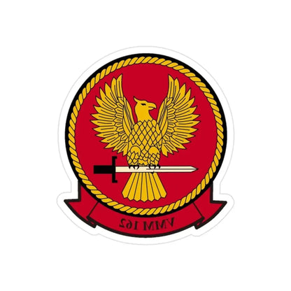 VMM 162 Marine Medium Tiltrotor Squadron 162 (USMC) REVERSE PRINT Transparent Die-Cut STICKER 2 Inch Die-Cut Transparent - The Sticker Space
