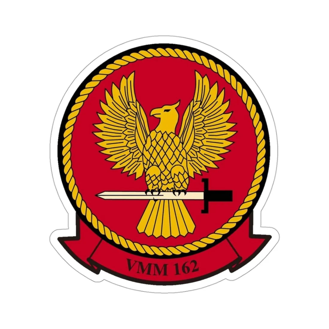 VMM 162 Marine Medium Tiltrotor Squadron 162 (USMC) STICKER Vinyl Die-Cut Decal 3 Inch - The Sticker Space