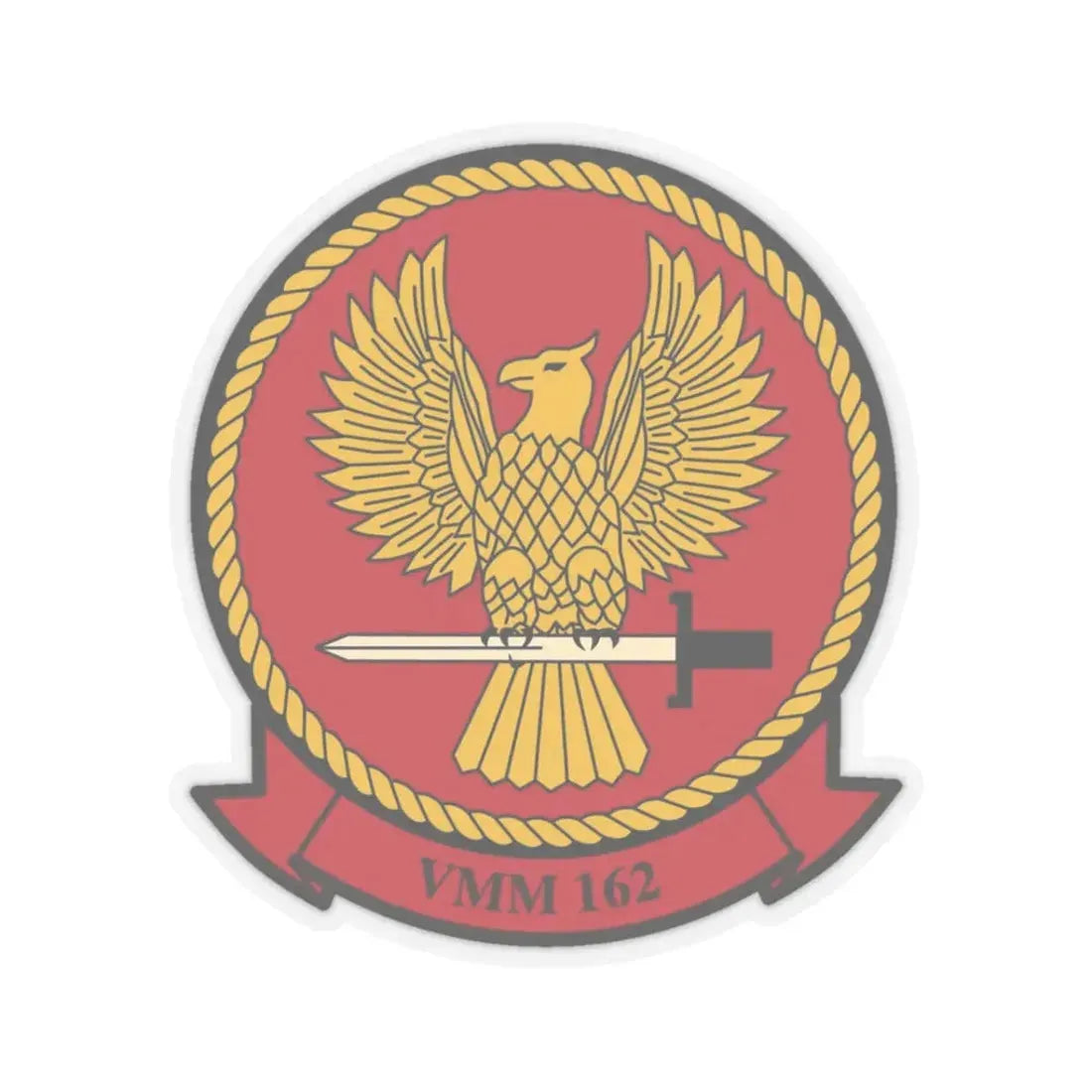 VMM 162 Marine Medium Tiltrotor Squadron 162 (USMC) STICKER Vinyl Kiss-Cut Decal 3 Inch Transparent - The Sticker Space