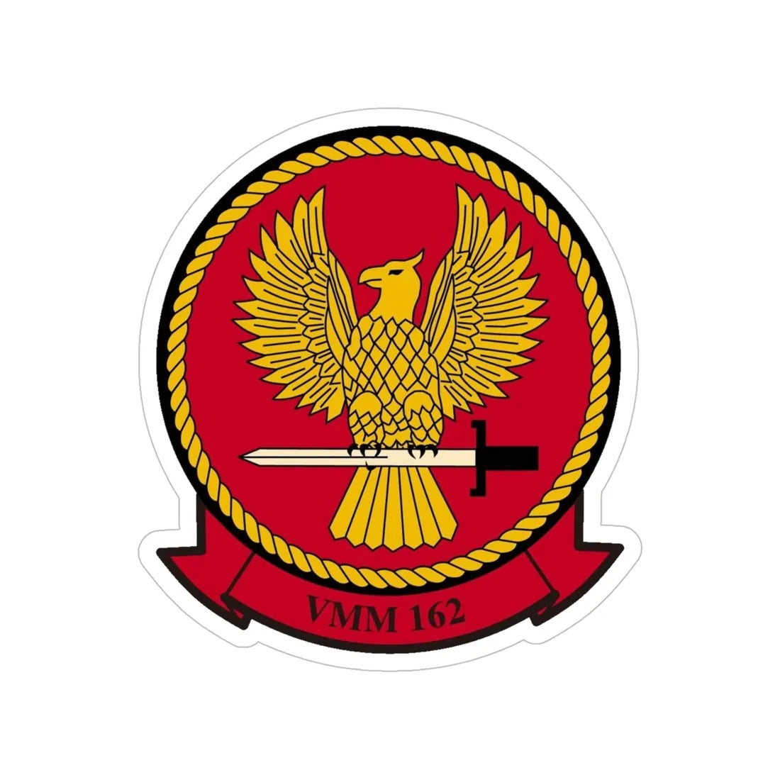 VMM 162 Marine Medium Tiltrotor Squadron 162 (USMC) Transparent STICKER Die-Cut Vinyl Decal 5 Inch - The Sticker Space