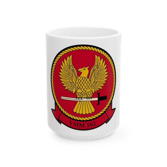 VMM 162 Marine Medium Tiltrotor Squadron 162 (USMC) White Coffee Mug-15oz-The Sticker Space