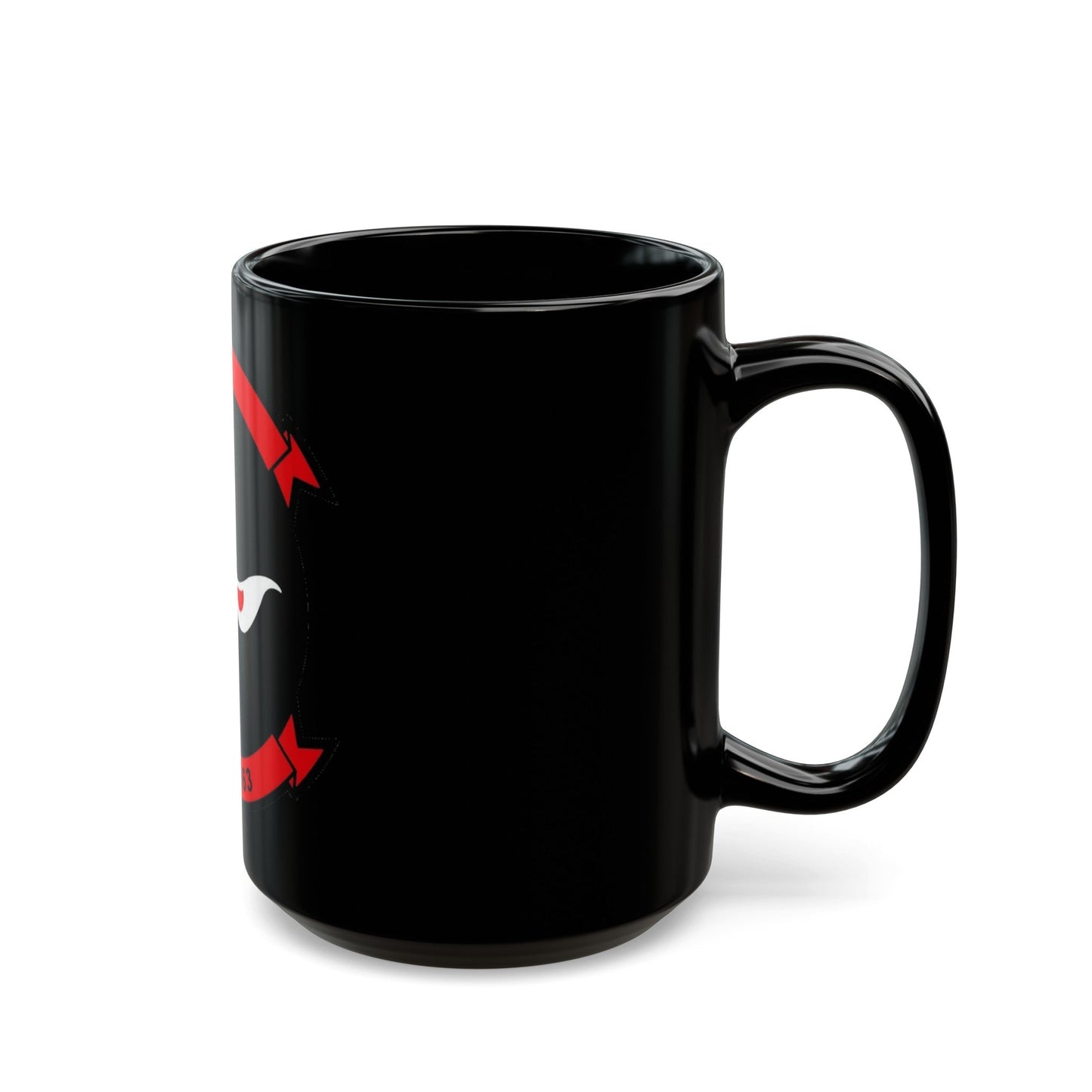 VMM 163 Marine Medium Tiltrotor Squadron 163 (USMC) Black Coffee Mug-The Sticker Space