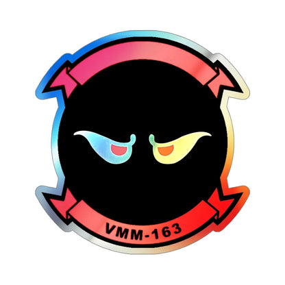 VMM 163 Marine Medium Tiltrotor Squadron 163 (USMC) Holographic STICKER Die-Cut Vinyl Decal 4 Inch - The Sticker Space