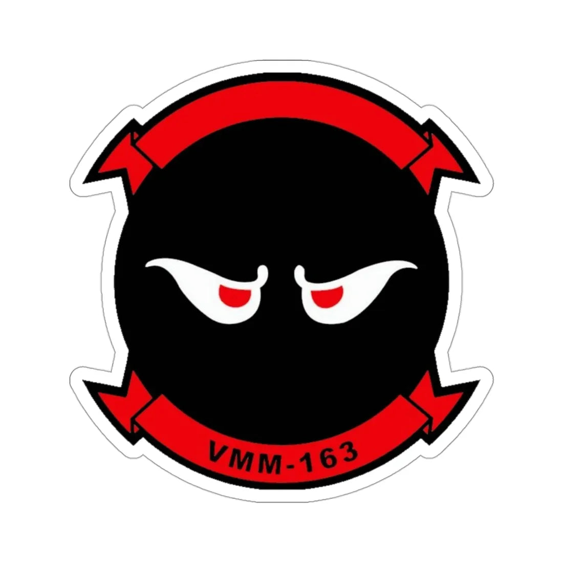 VMM 163 Marine Medium Tiltrotor Squadron 163 (USMC) STICKER Vinyl Die-Cut Decal 3 Inch - The Sticker Space