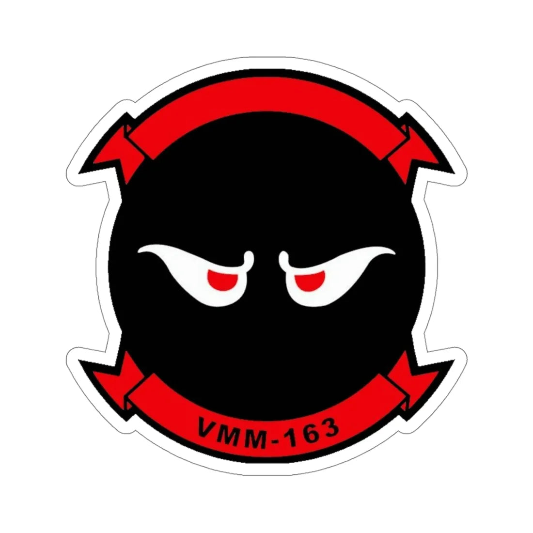 VMM 163 Marine Medium Tiltrotor Squadron 163 (USMC) STICKER Vinyl Die-Cut Decal 4 Inch - The Sticker Space