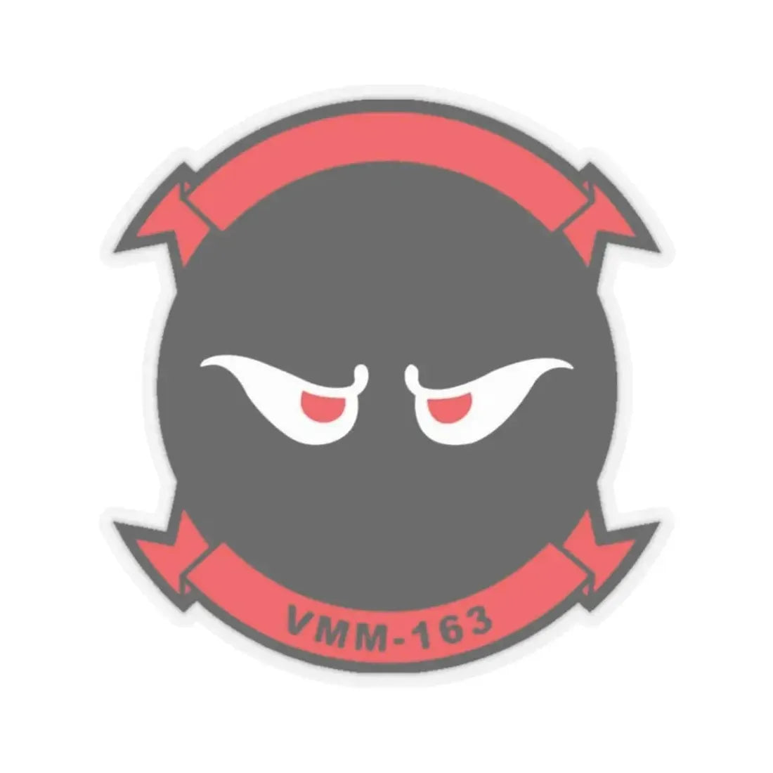 VMM 163 Marine Medium Tiltrotor Squadron 163 (USMC) STICKER Vinyl Kiss-Cut Decal 2 Inch Transparent - The Sticker Space