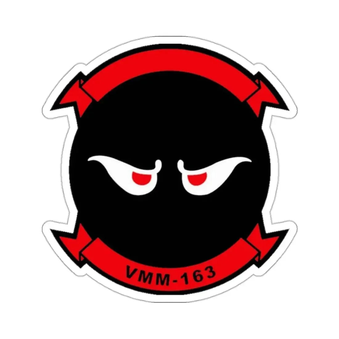 VMM 163 Marine Medium Tiltrotor Squadron 163 (USMC) STICKER Vinyl Kiss-Cut Decal 2 Inch White - The Sticker Space