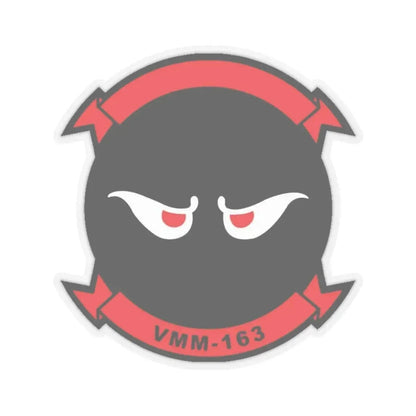 VMM 163 Marine Medium Tiltrotor Squadron 163 (USMC) STICKER Vinyl Kiss-Cut Decal 3 Inch Transparent - The Sticker Space