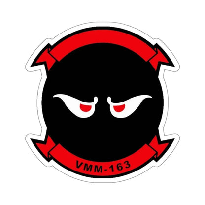 VMM 163 Marine Medium Tiltrotor Squadron 163 (USMC) STICKER Vinyl Kiss-Cut Decal 3 Inch White - The Sticker Space