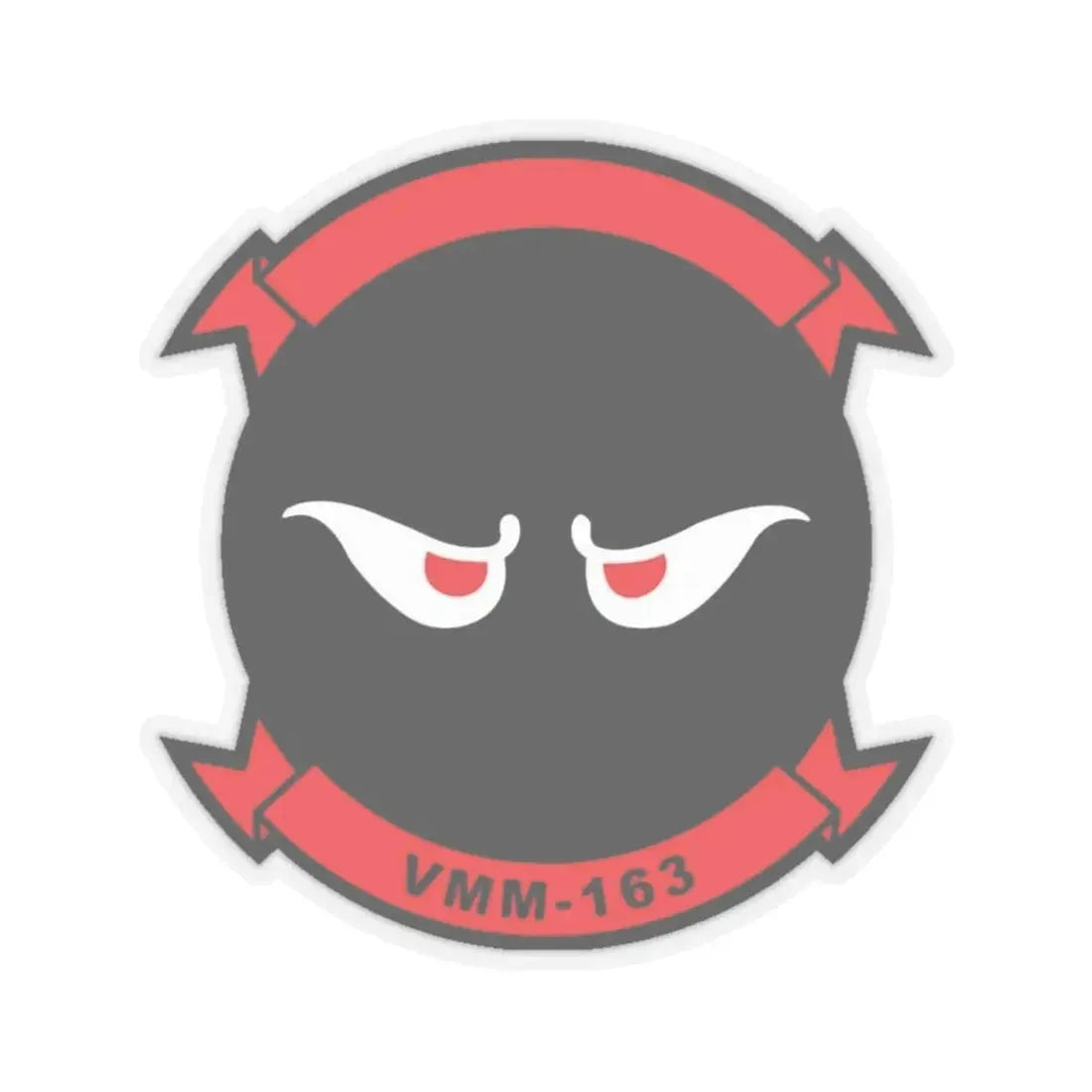 VMM 163 Marine Medium Tiltrotor Squadron 163 (USMC) STICKER Vinyl Kiss-Cut Decal 4 Inch Transparent - The Sticker Space