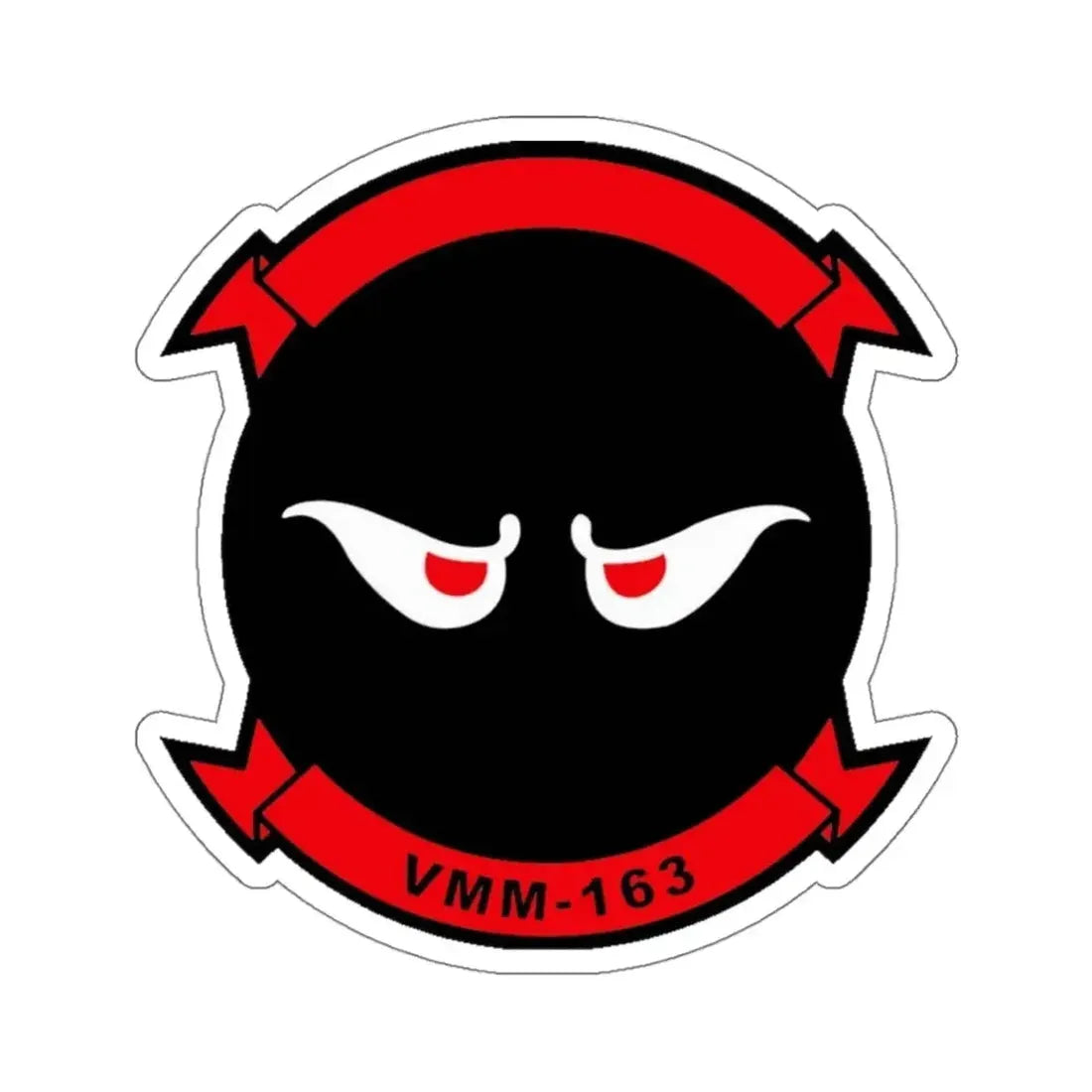 VMM 163 Marine Medium Tiltrotor Squadron 163 (USMC) STICKER Vinyl Kiss-Cut Decal 4 Inch White - The Sticker Space