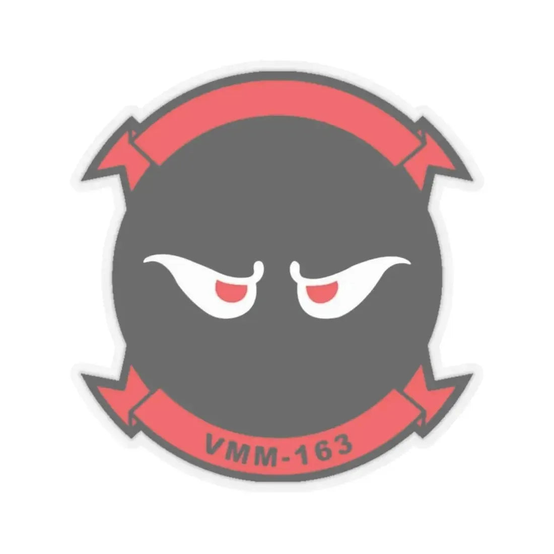 VMM 163 Marine Medium Tiltrotor Squadron 163 (USMC) STICKER Vinyl Kiss-Cut Decal 6 Inch Transparent - The Sticker Space