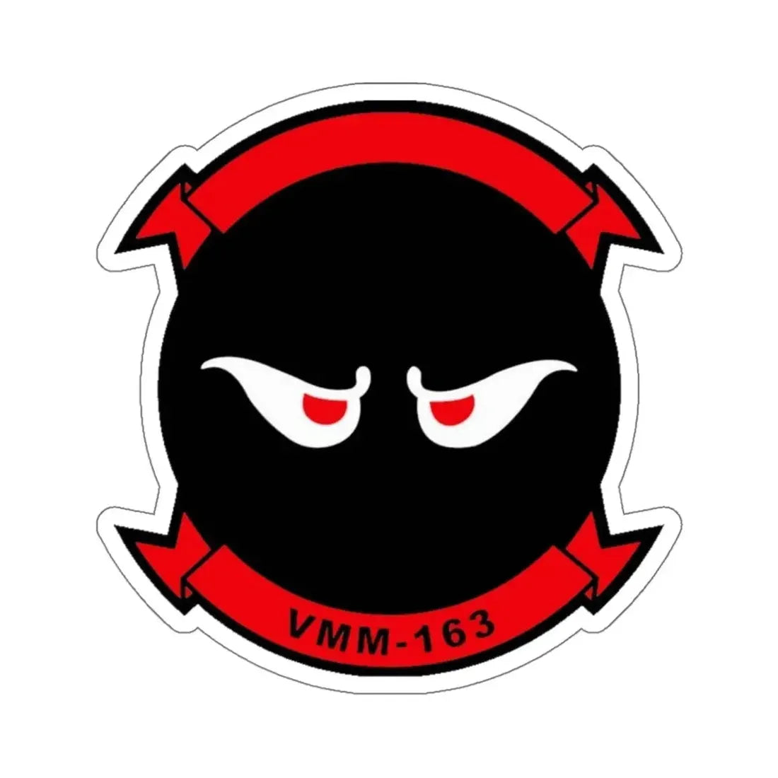 VMM 163 Marine Medium Tiltrotor Squadron 163 (USMC) STICKER Vinyl Kiss-Cut Decal 6 Inch White - The Sticker Space