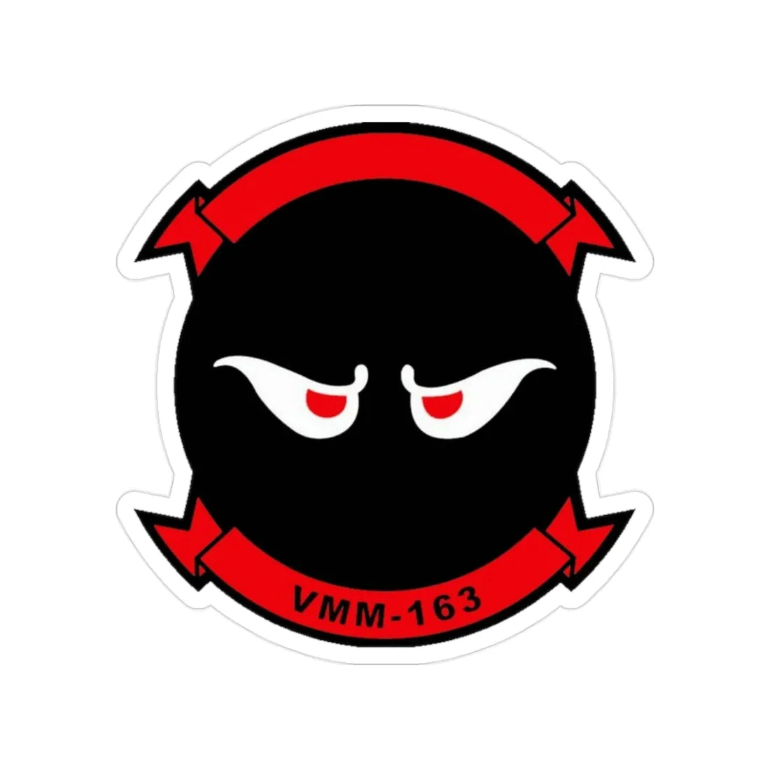 VMM 163 Marine Medium Tiltrotor Squadron 163 (USMC) Transparent STICKER Die-Cut Vinyl Decal 2 Inch - The Sticker Space