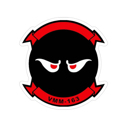 VMM 163 Marine Medium Tiltrotor Squadron 163 (USMC) Transparent STICKER Die-Cut Vinyl Decal 3 Inch - The Sticker Space